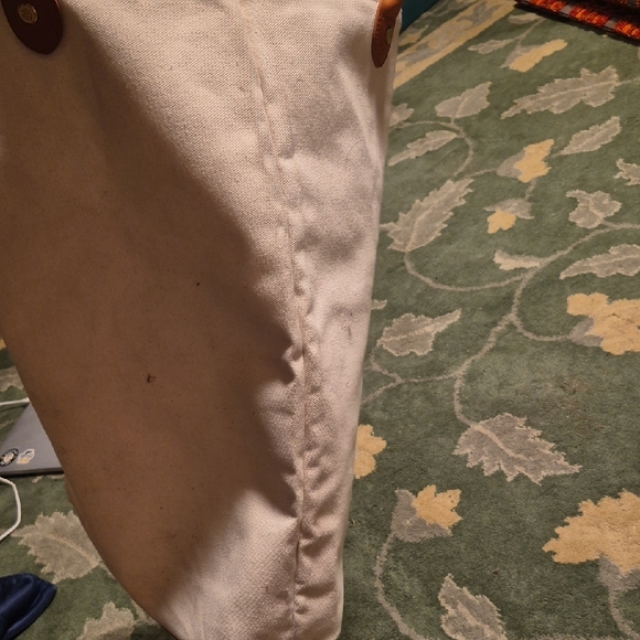 Brooks Brothers White and Brown Tote Bag - Picture 6 of 8